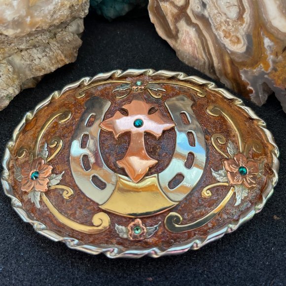 Hand Crafted Rustic Belt Buckle main image 4